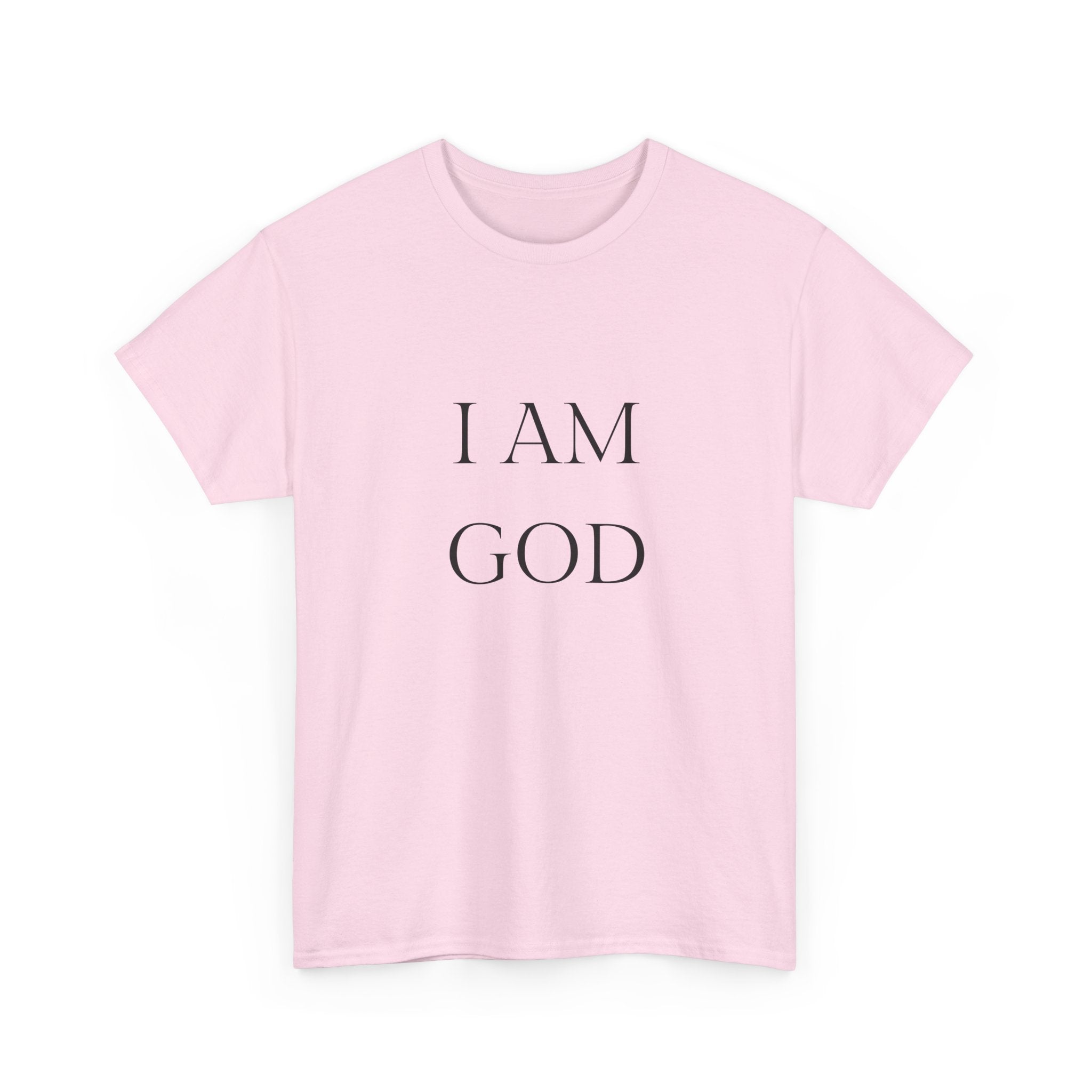 I AM GOD / SO ARE YOU Tee — Inspirational Minimalist Statement T-Shirt