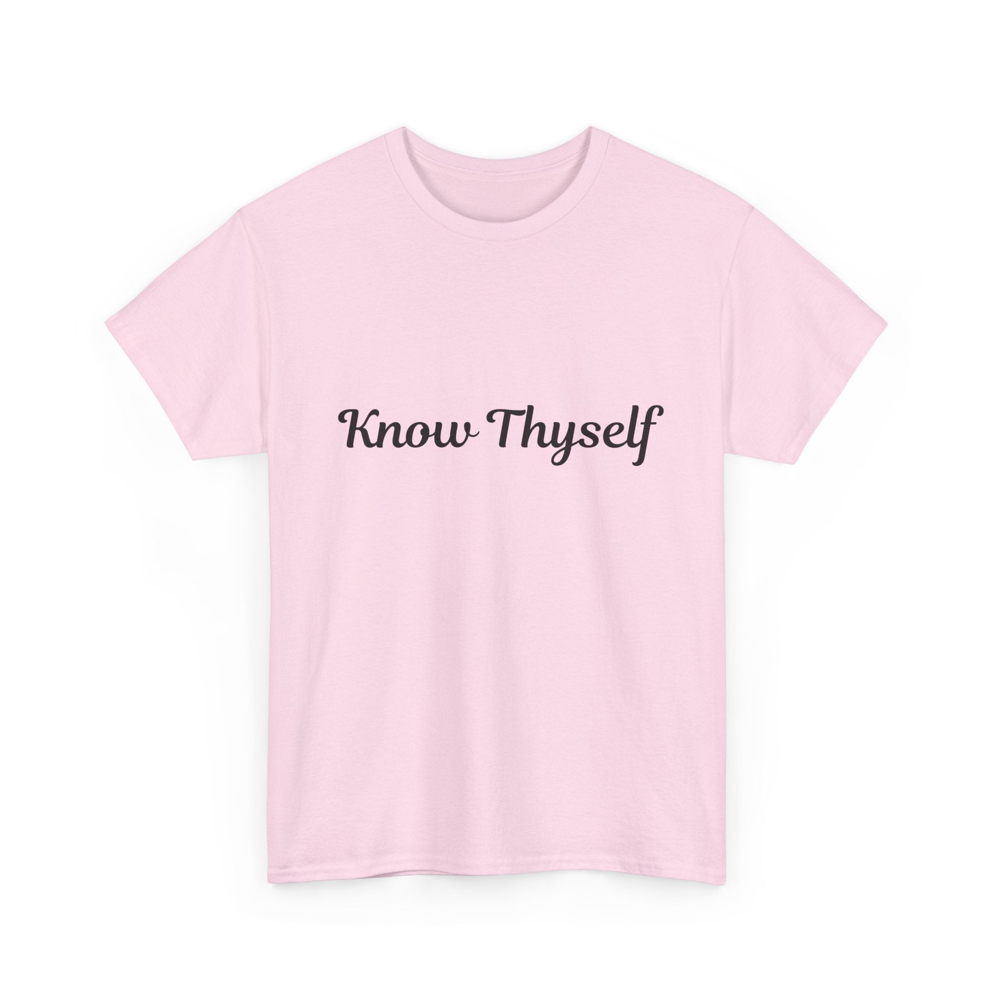 Know Thyself Tee — Minimalist Inspirational Self-Discovery T-Shirt