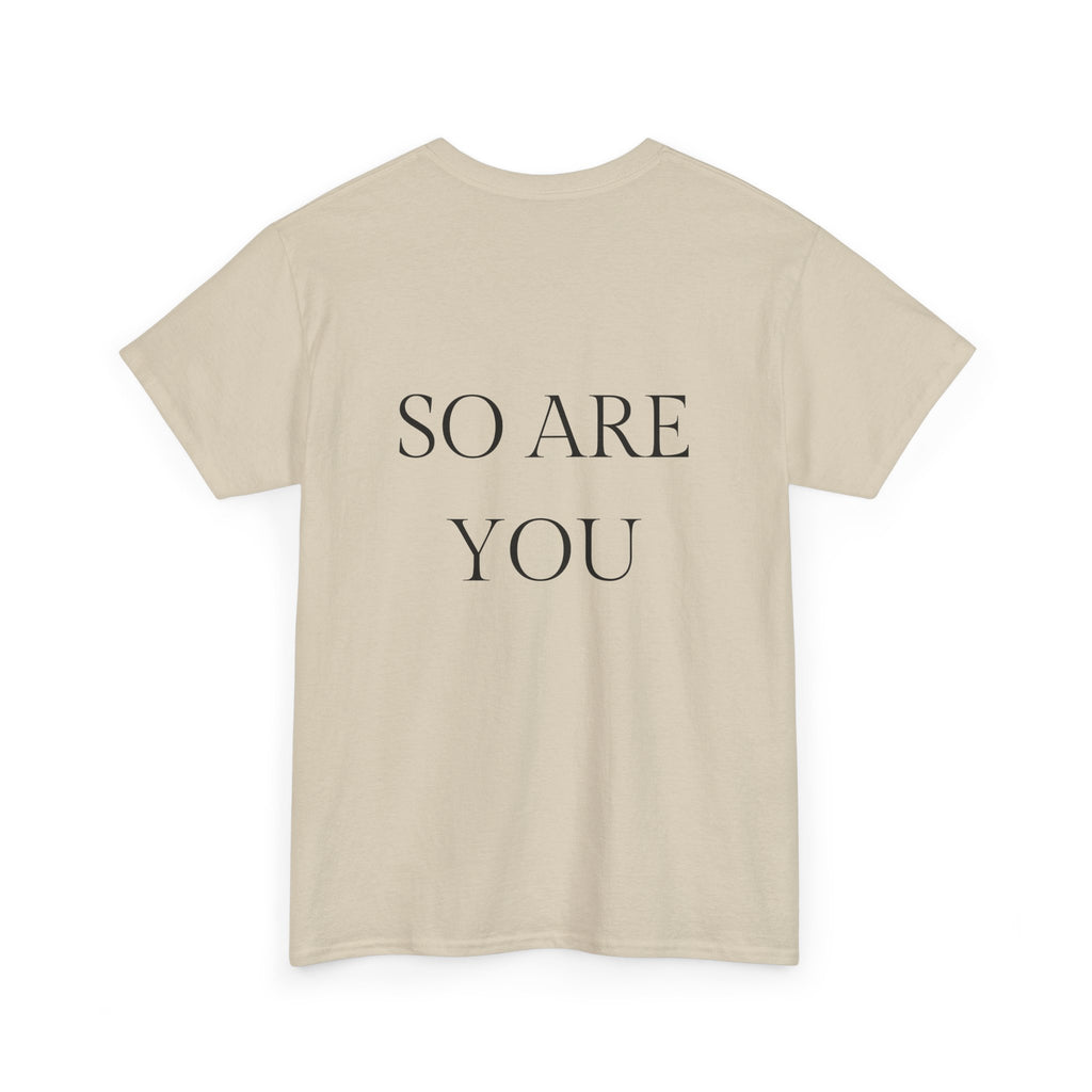 I AM GOD / SO ARE YOU Tee — Inspirational Minimalist Statement T-Shirt