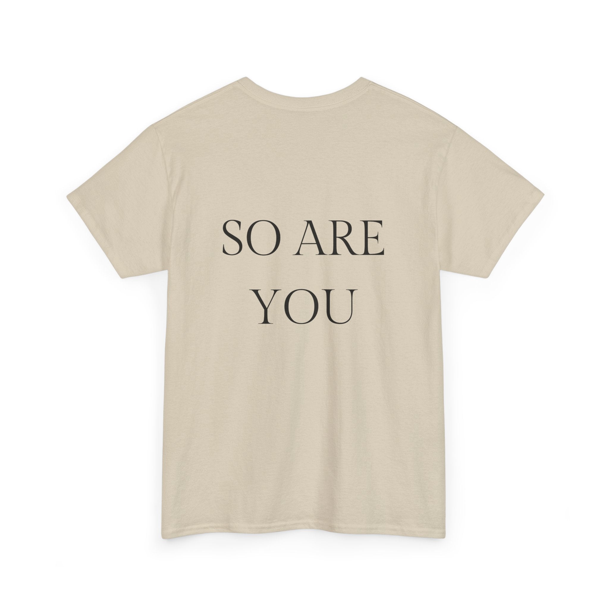 I AM GOD / SO ARE YOU Tee — Inspirational Minimalist Statement T-Shirt