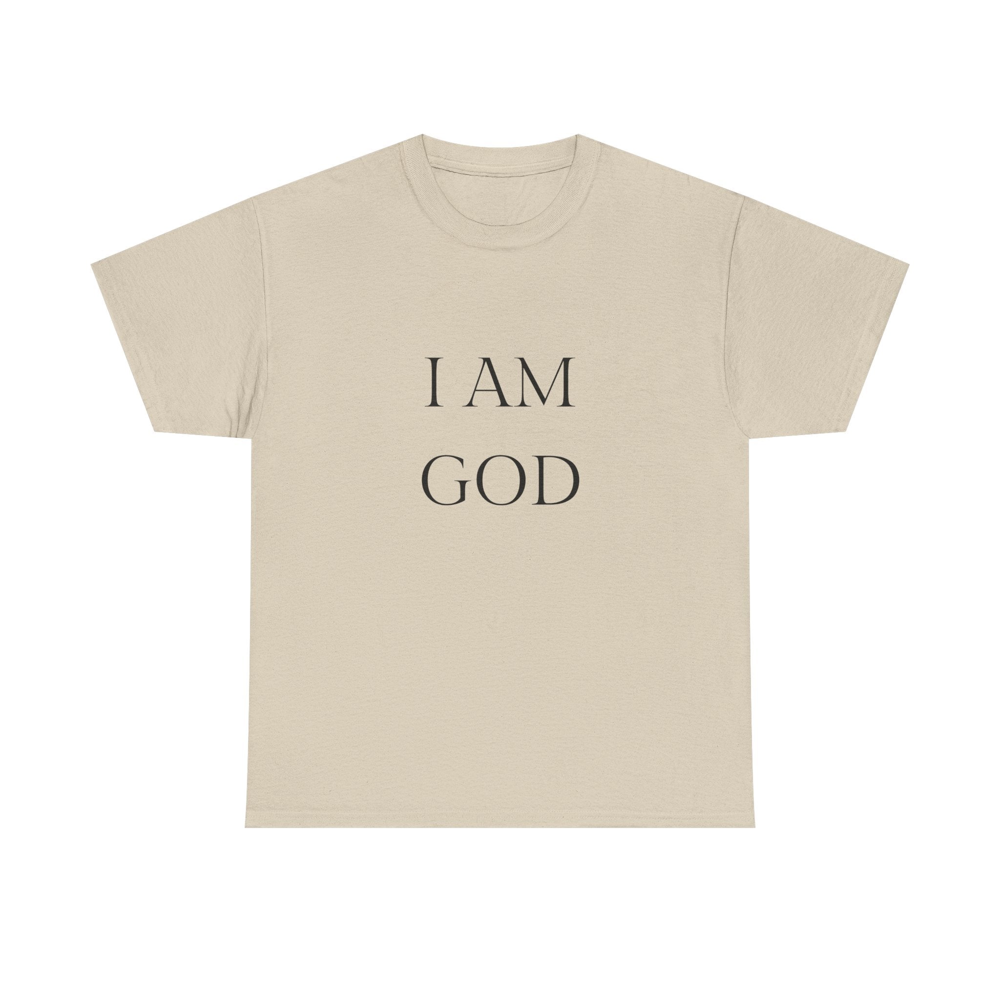 I AM GOD / SO ARE YOU Tee — Inspirational Minimalist Statement T-Shirt
