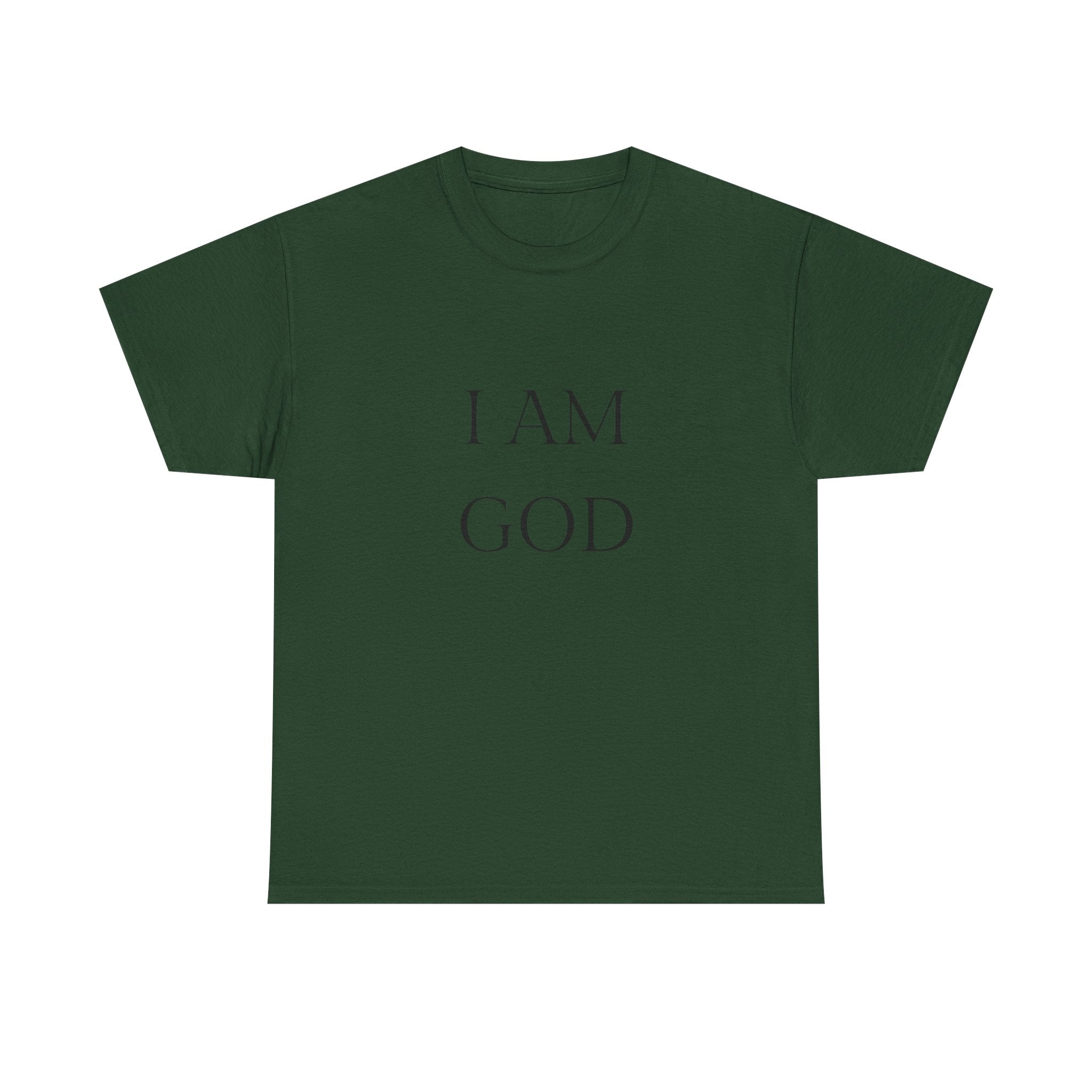 I AM GOD / SO ARE YOU Tee — Inspirational Minimalist Statement T-Shirt