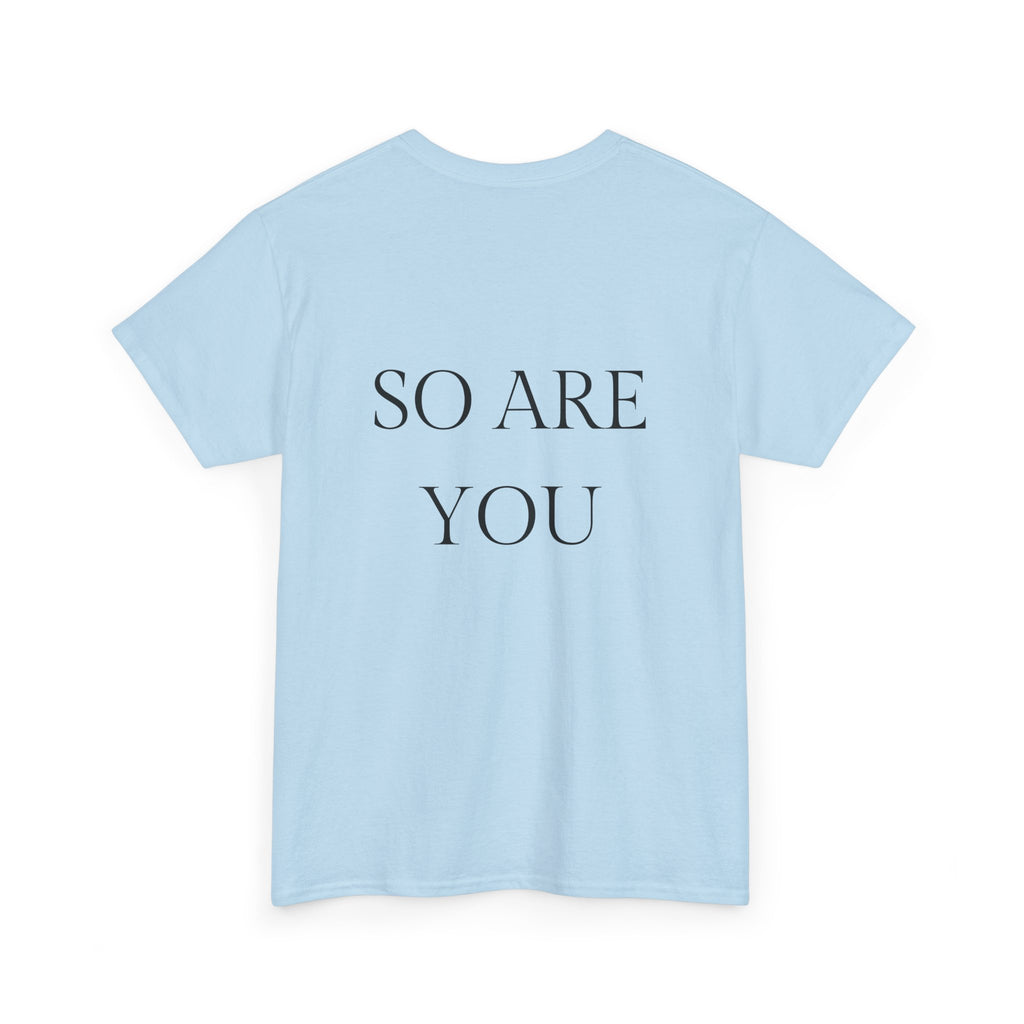 I AM GOD / SO ARE YOU Tee — Inspirational Minimalist Statement T-Shirt