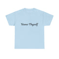 Know Thyself Tee — Minimalist Inspirational Self-Discovery T-Shirt