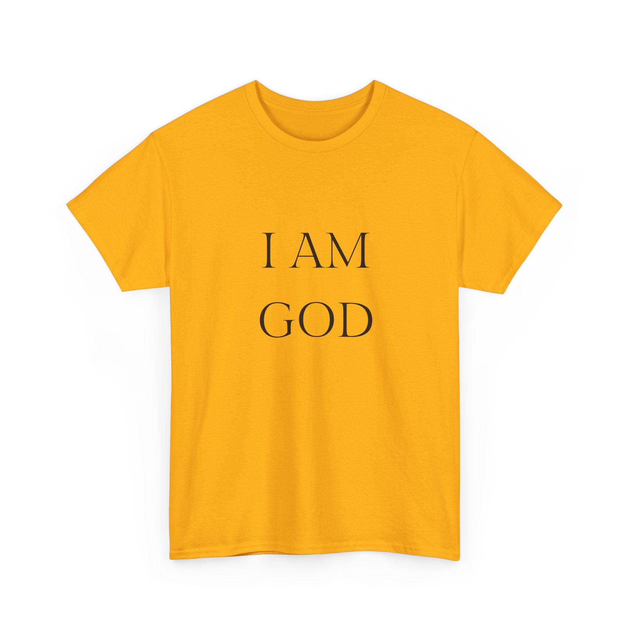 I AM GOD / SO ARE YOU Tee — Inspirational Minimalist Statement T-Shirt