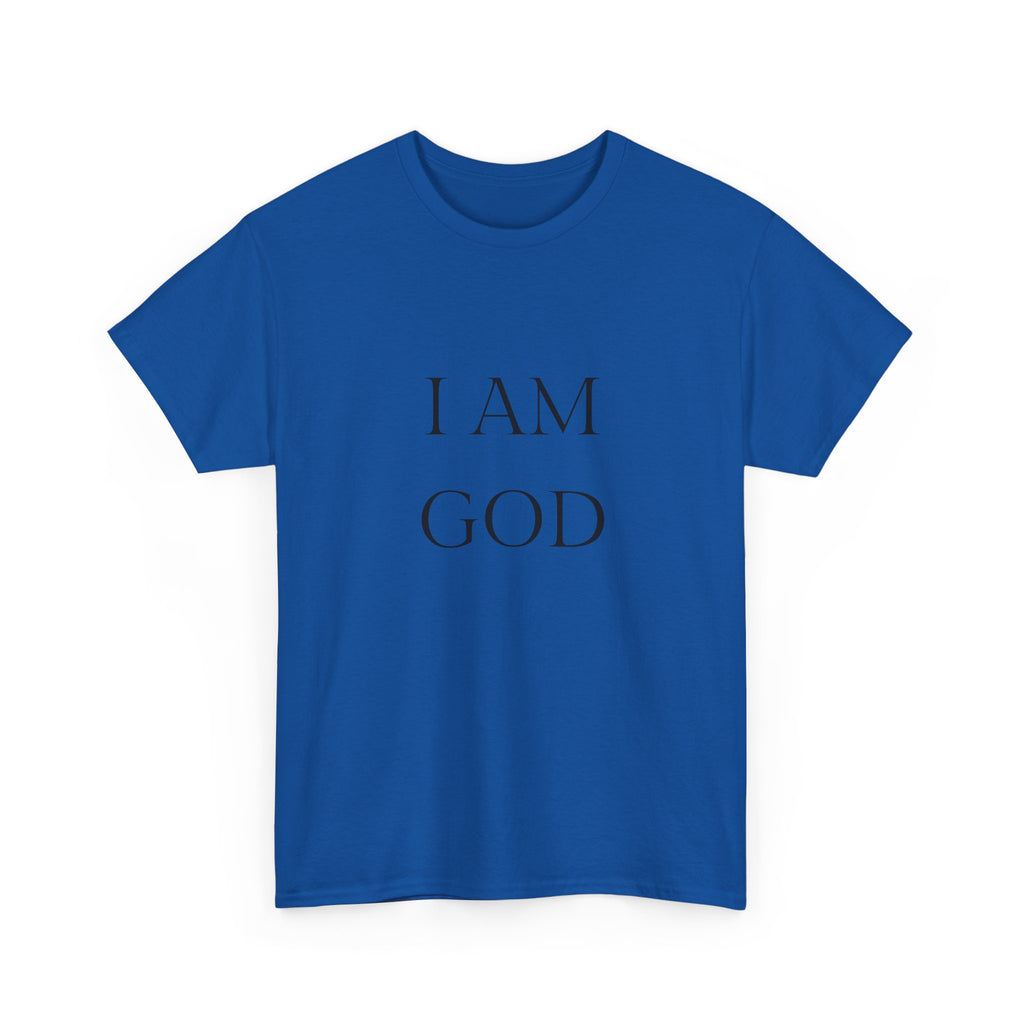 I AM GOD / SO ARE YOU Tee — Inspirational Minimalist Statement T-Shirt