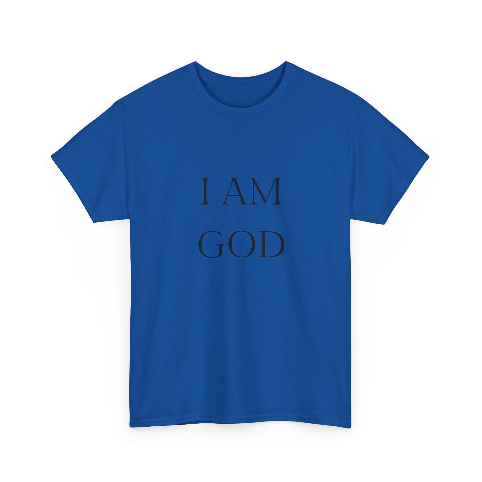 I AM GOD / SO ARE YOU Tee — Inspirational Minimalist Statement T-Shirt