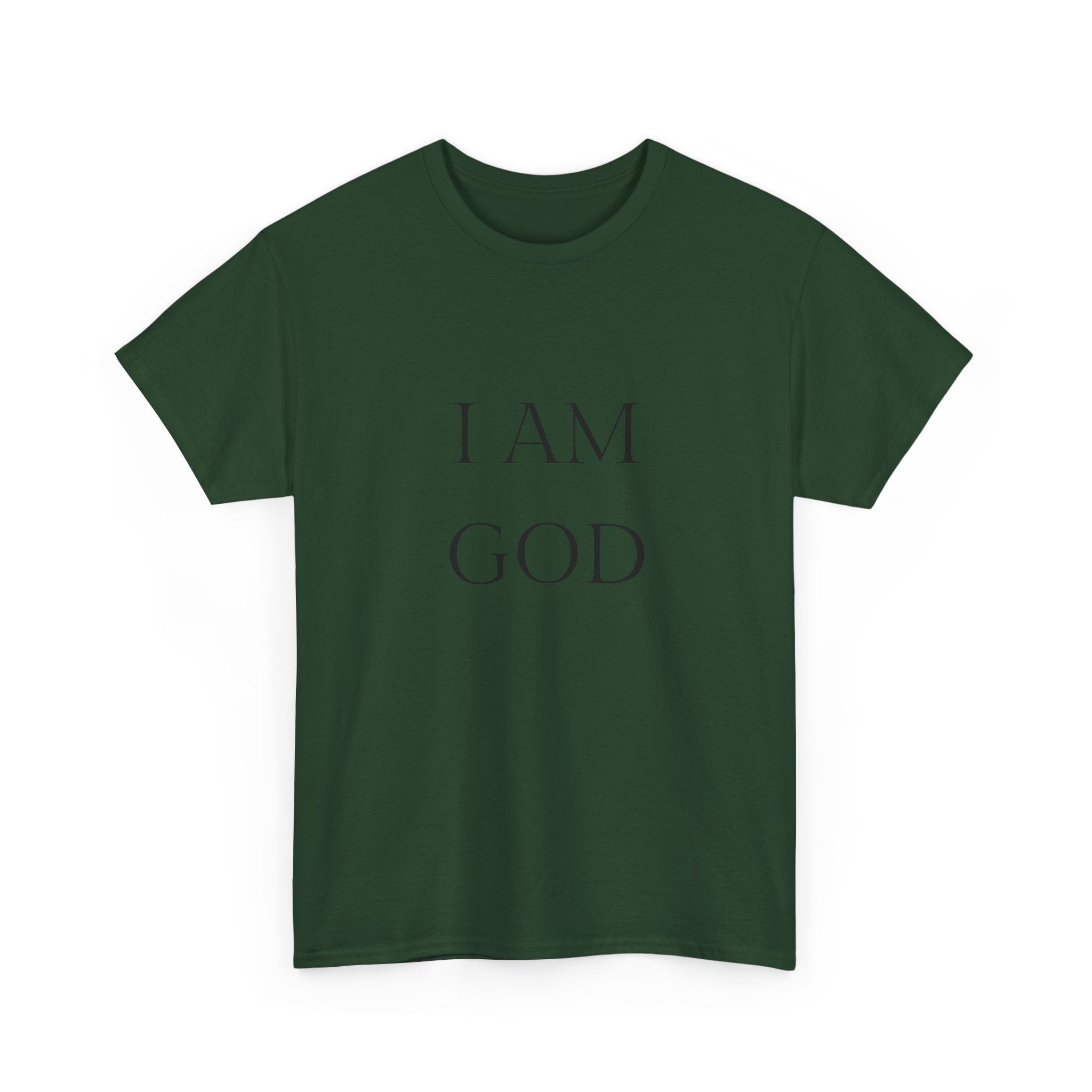 I AM GOD / SO ARE YOU Tee — Inspirational Minimalist Statement T-Shirt