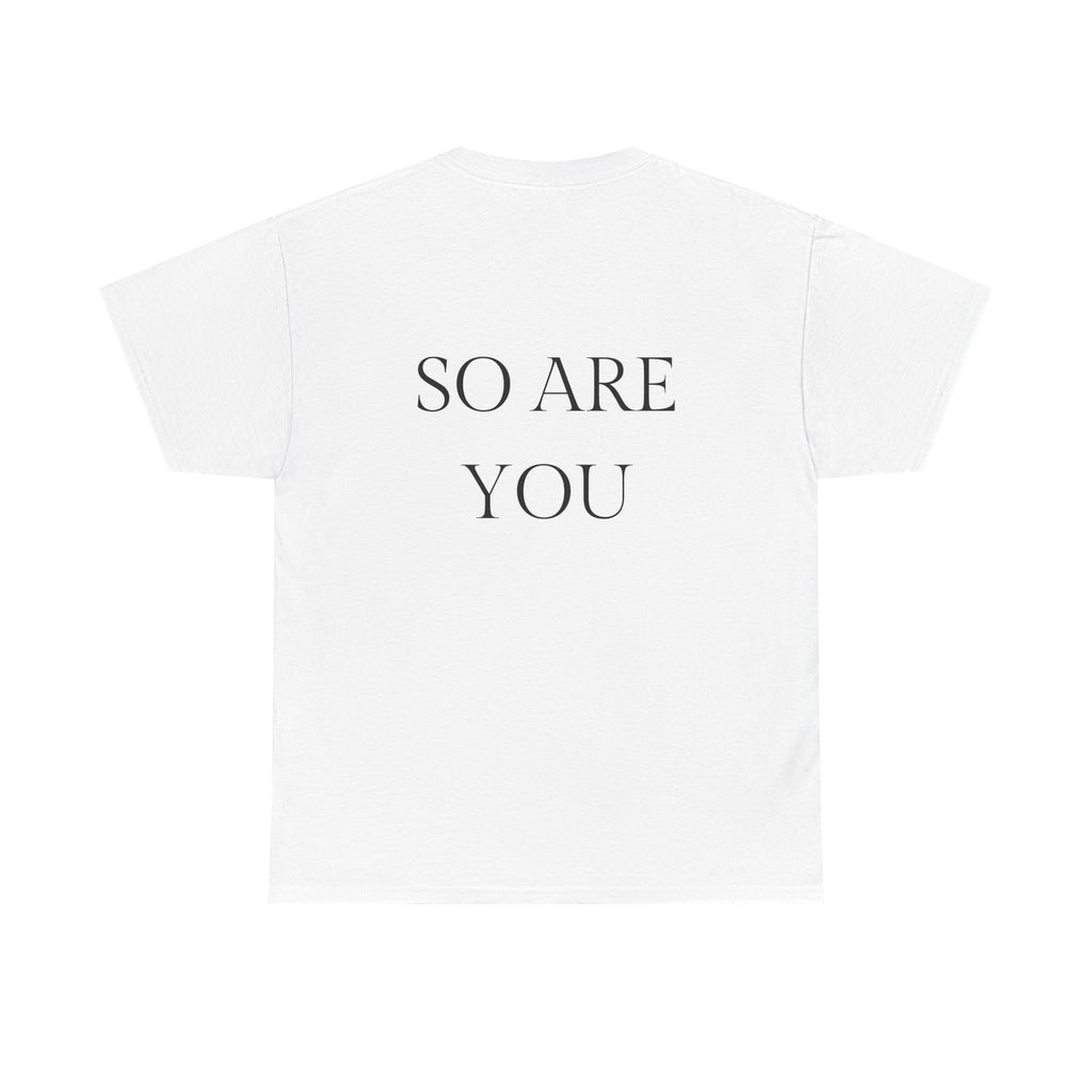 I AM GOD / SO ARE YOU Tee — Inspirational Minimalist Statement T-Shirt