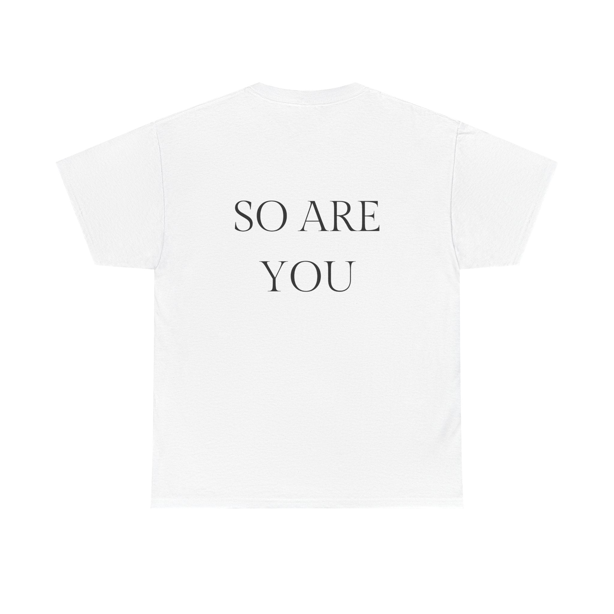 I AM GOD / SO ARE YOU Tee — Inspirational Minimalist Statement T-Shirt