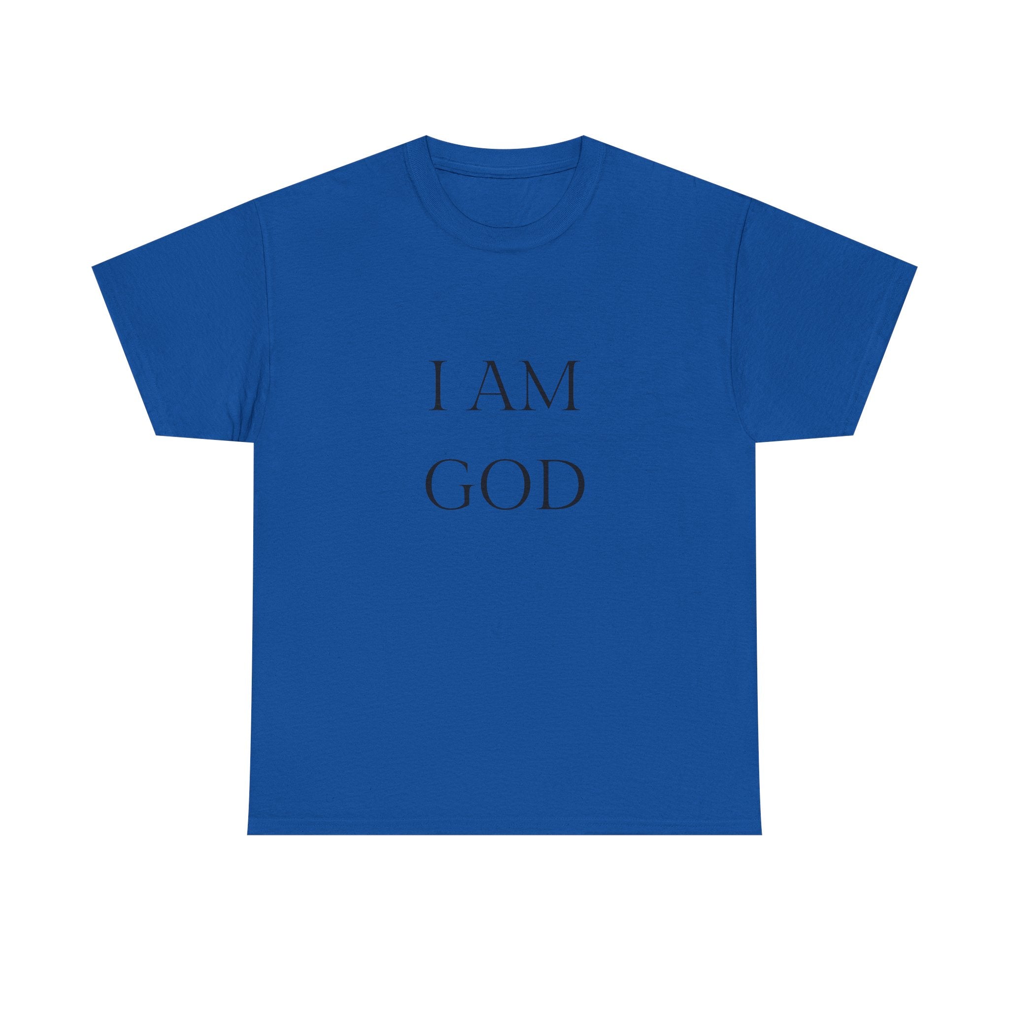 I AM GOD / SO ARE YOU Tee — Inspirational Minimalist Statement T-Shirt