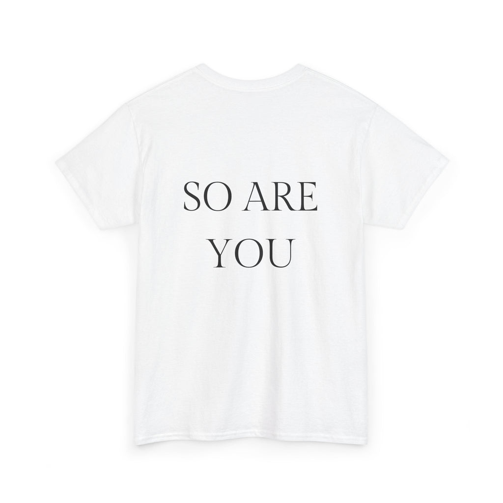 I AM GOD / SO ARE YOU Tee — Inspirational Minimalist Statement T-Shirt