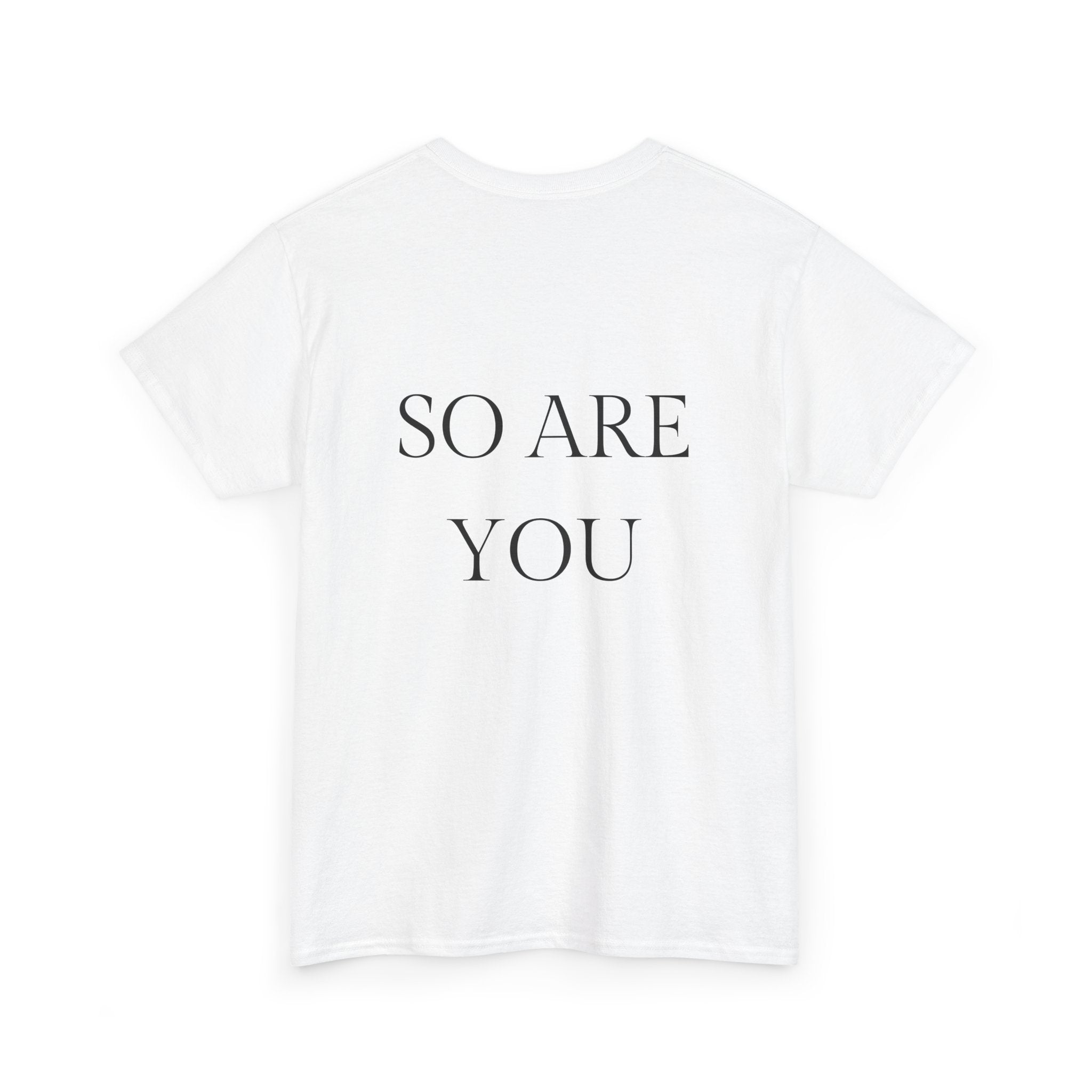 I AM GOD / SO ARE YOU Tee — Inspirational Minimalist Statement T-Shirt