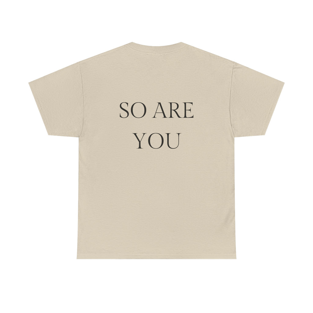 I AM GOD / SO ARE YOU Tee — Inspirational Minimalist Statement T-Shirt