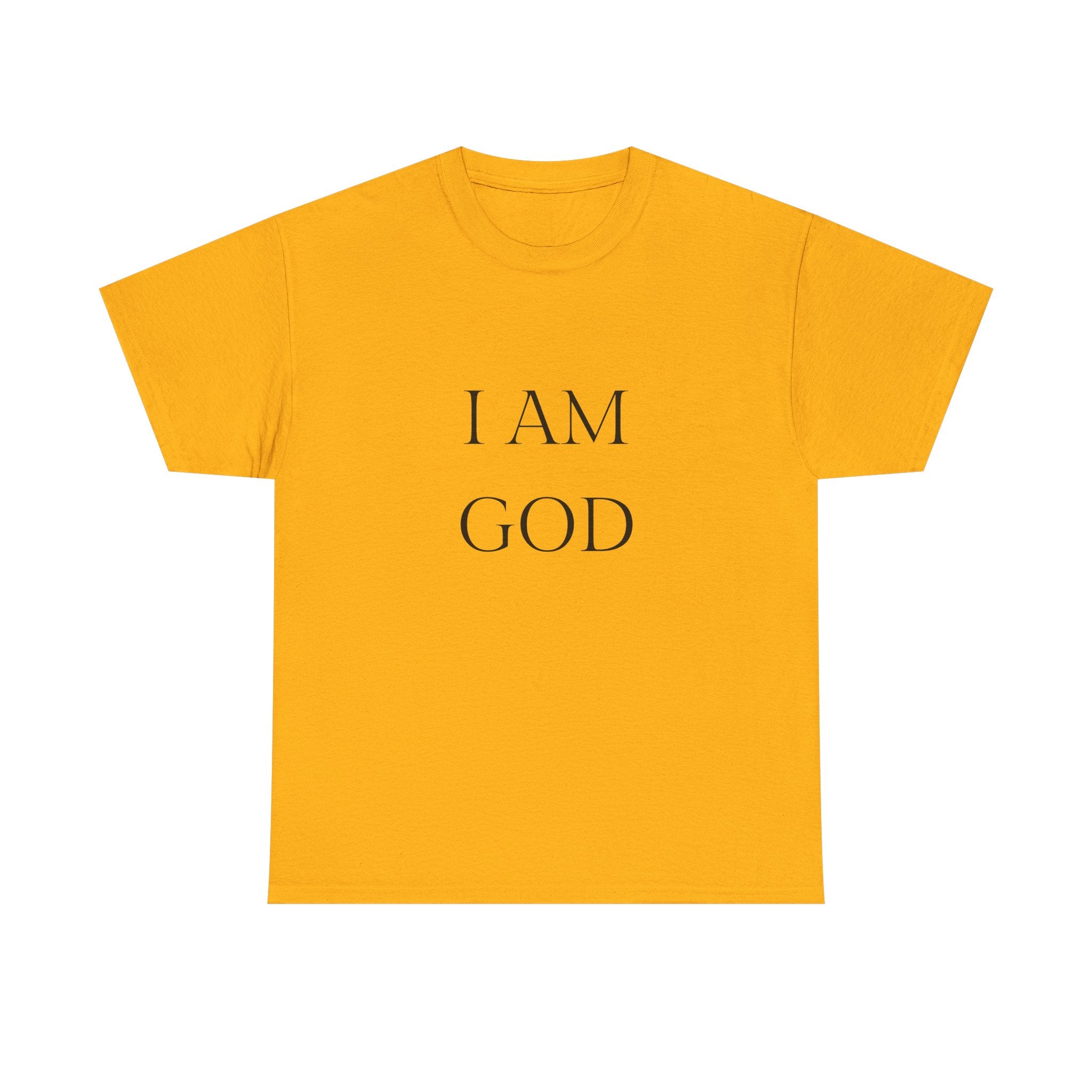 I AM GOD / SO ARE YOU Tee — Inspirational Minimalist Statement T-Shirt
