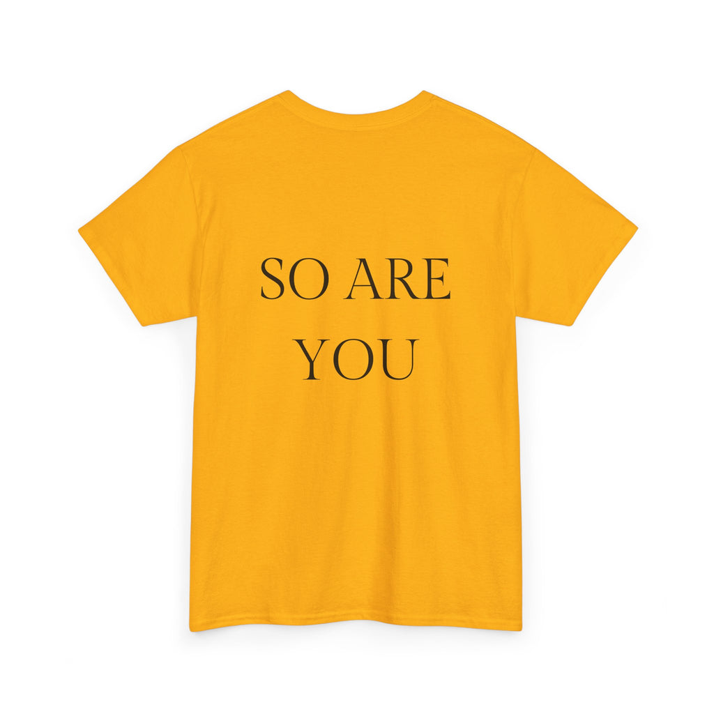 I AM GOD / SO ARE YOU Tee — Inspirational Minimalist Statement T-Shirt