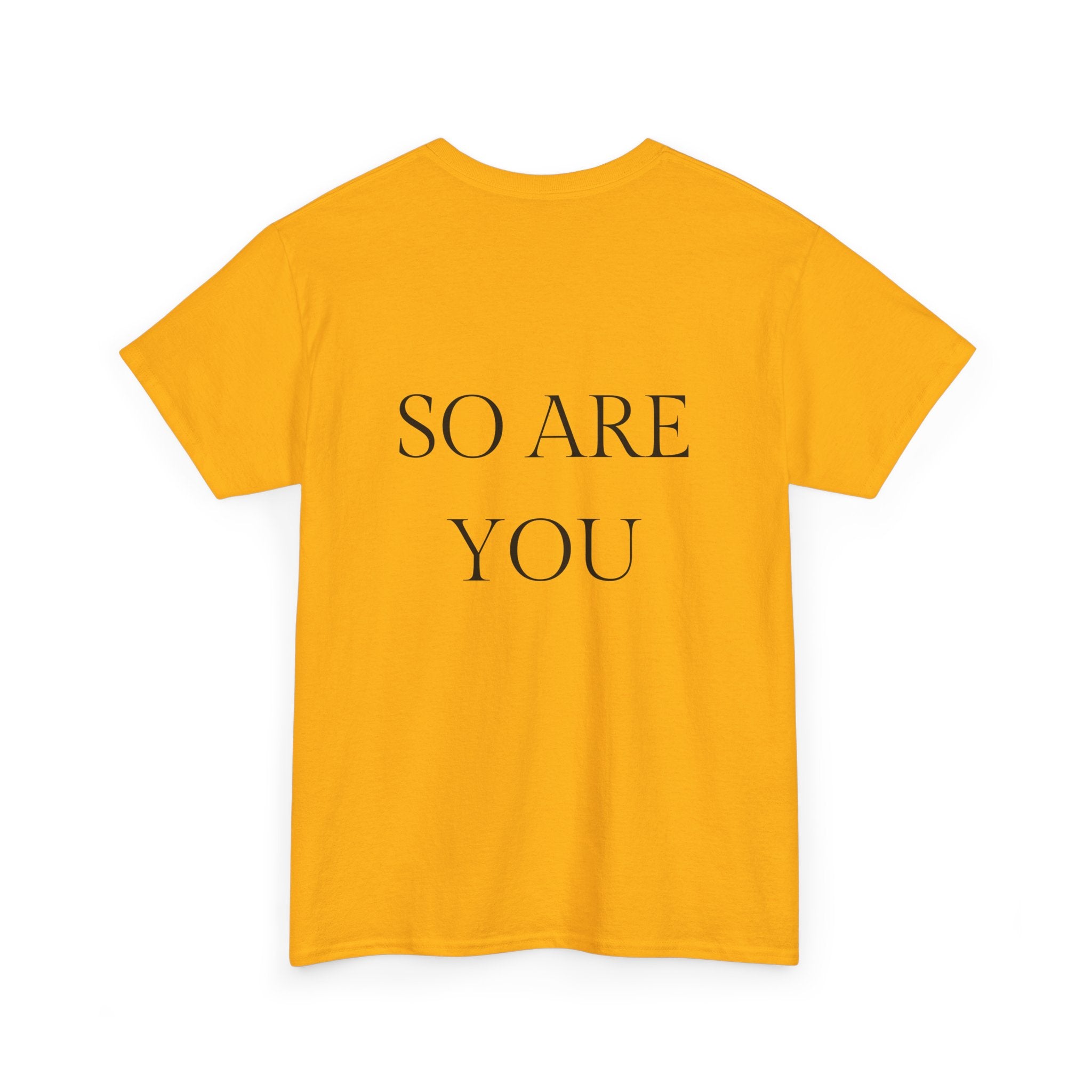I AM GOD / SO ARE YOU Tee — Inspirational Minimalist Statement T-Shirt